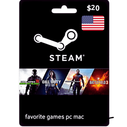 Steam Gift Card USA 20 USD